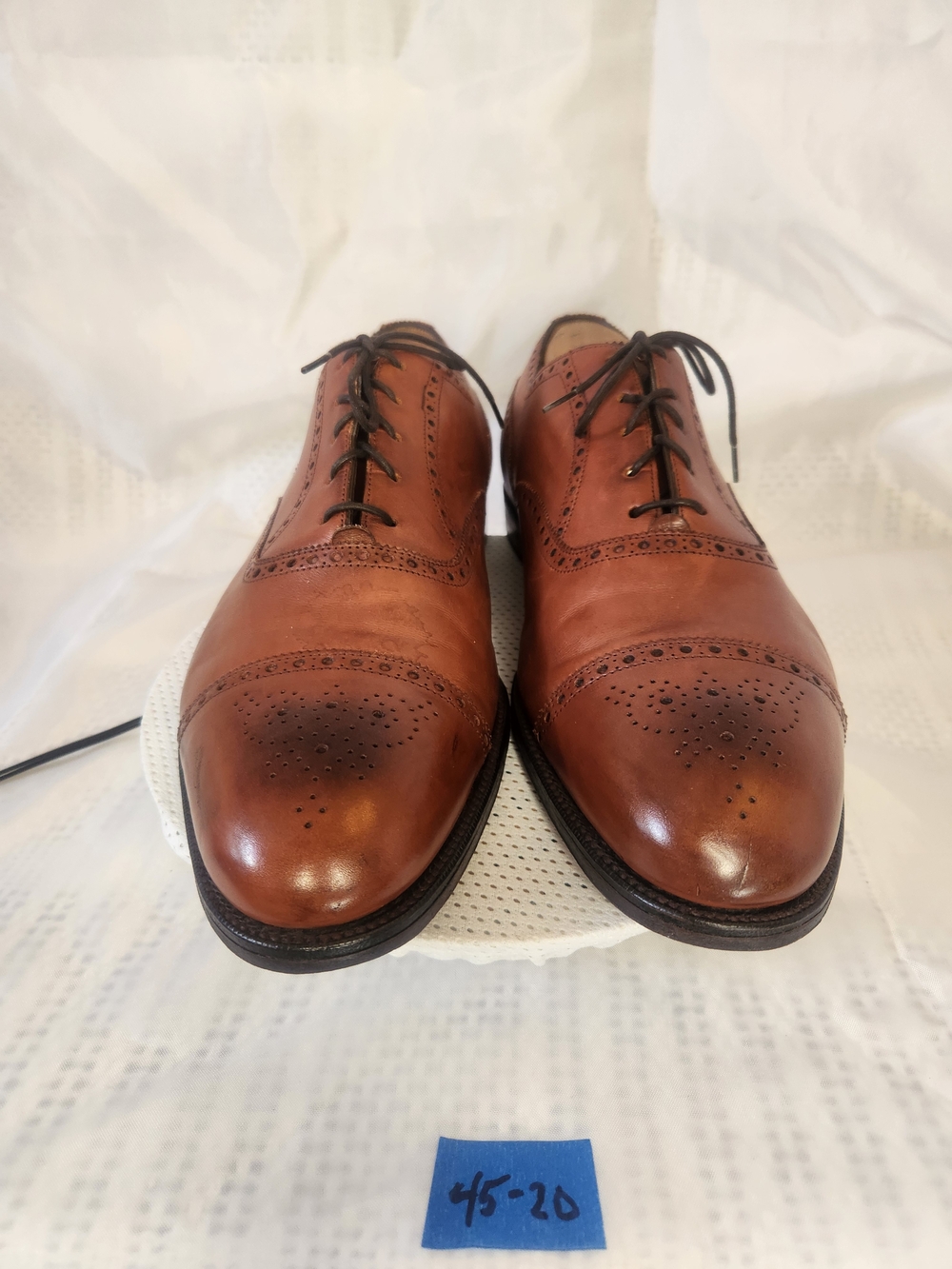 EDWARD GREEN ENGLAND MAN CAPTOE BROWN LEATHER MEN SHOES OXFORDS SZ 11.5/12